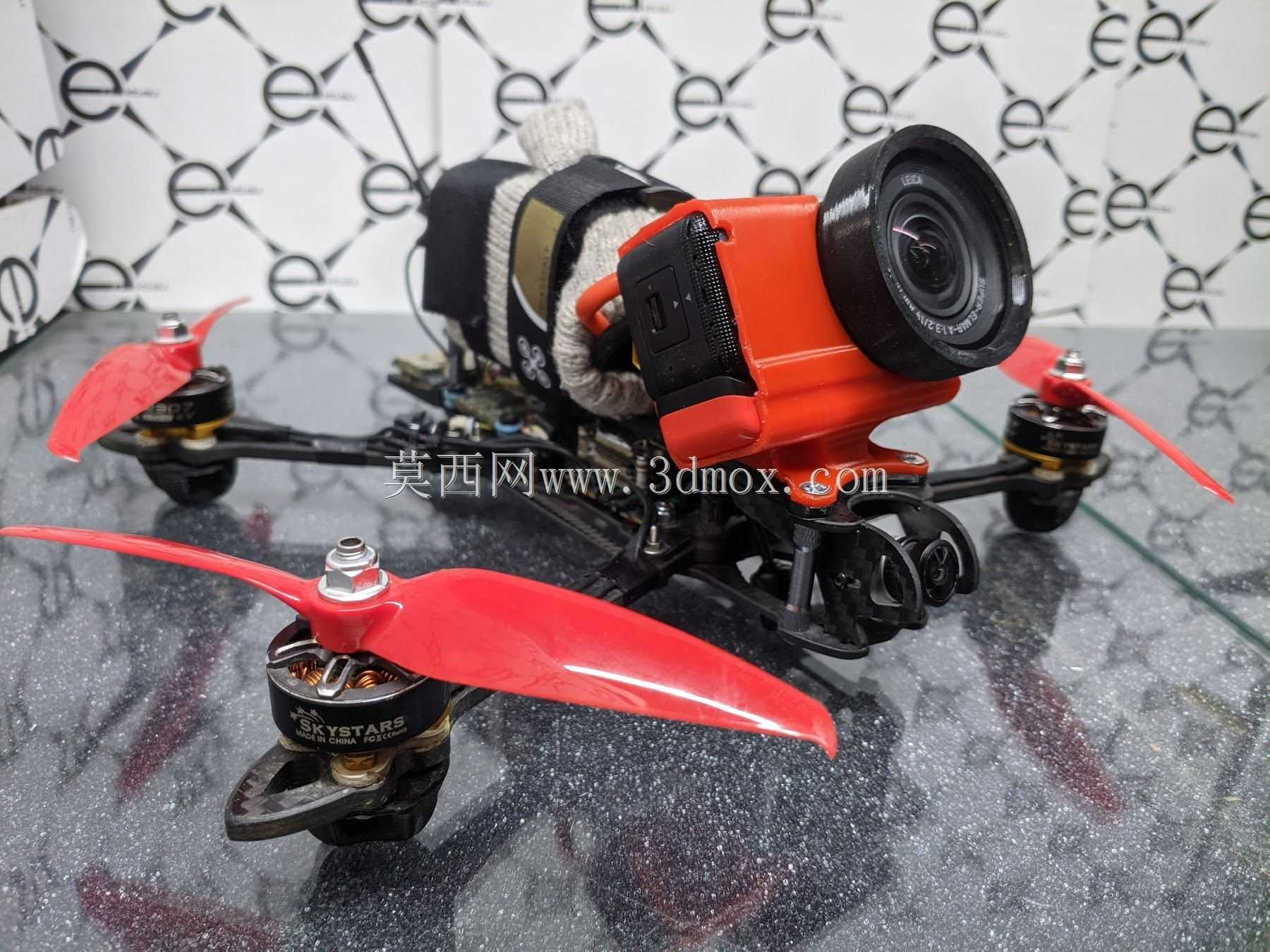 Insta360单r 1英寸+geprc标记4 fpv支架