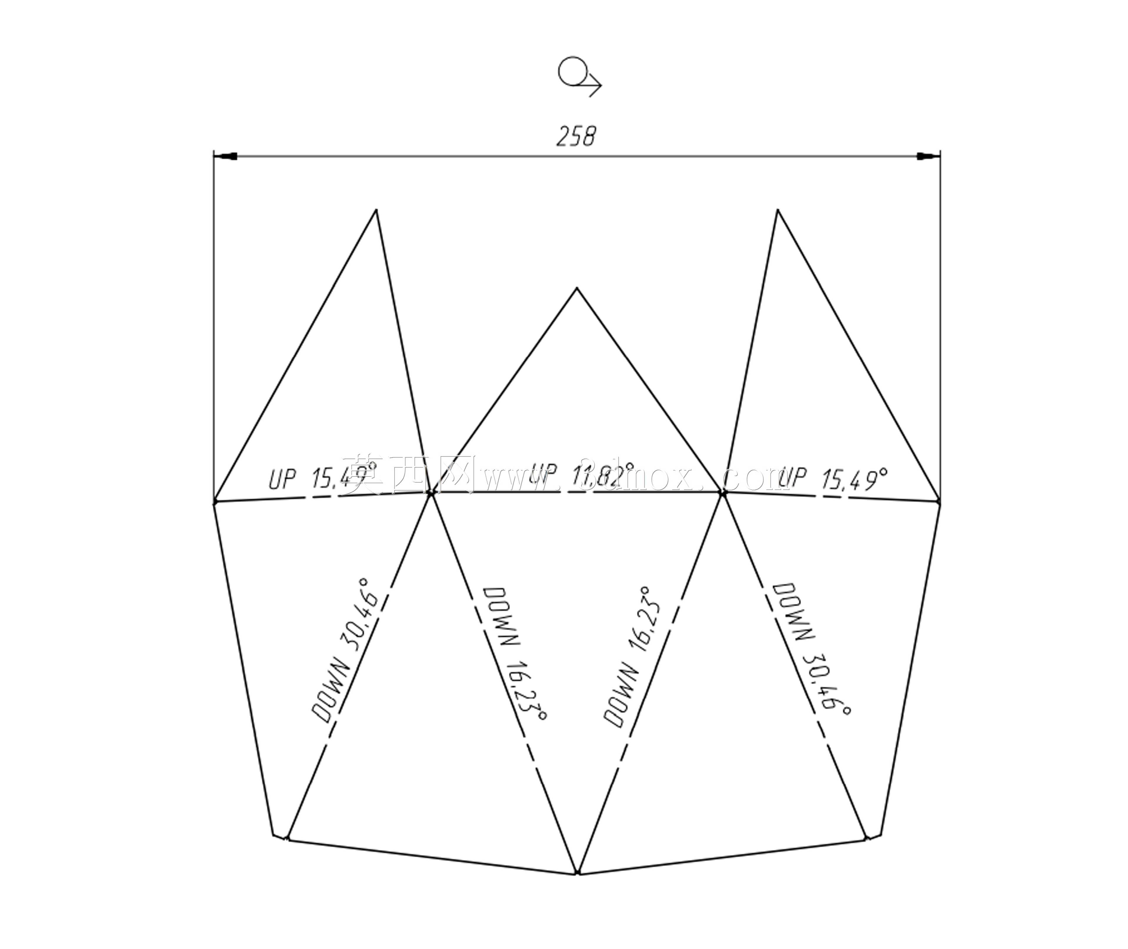 免费钣金熊头项目(dxf,PDF)