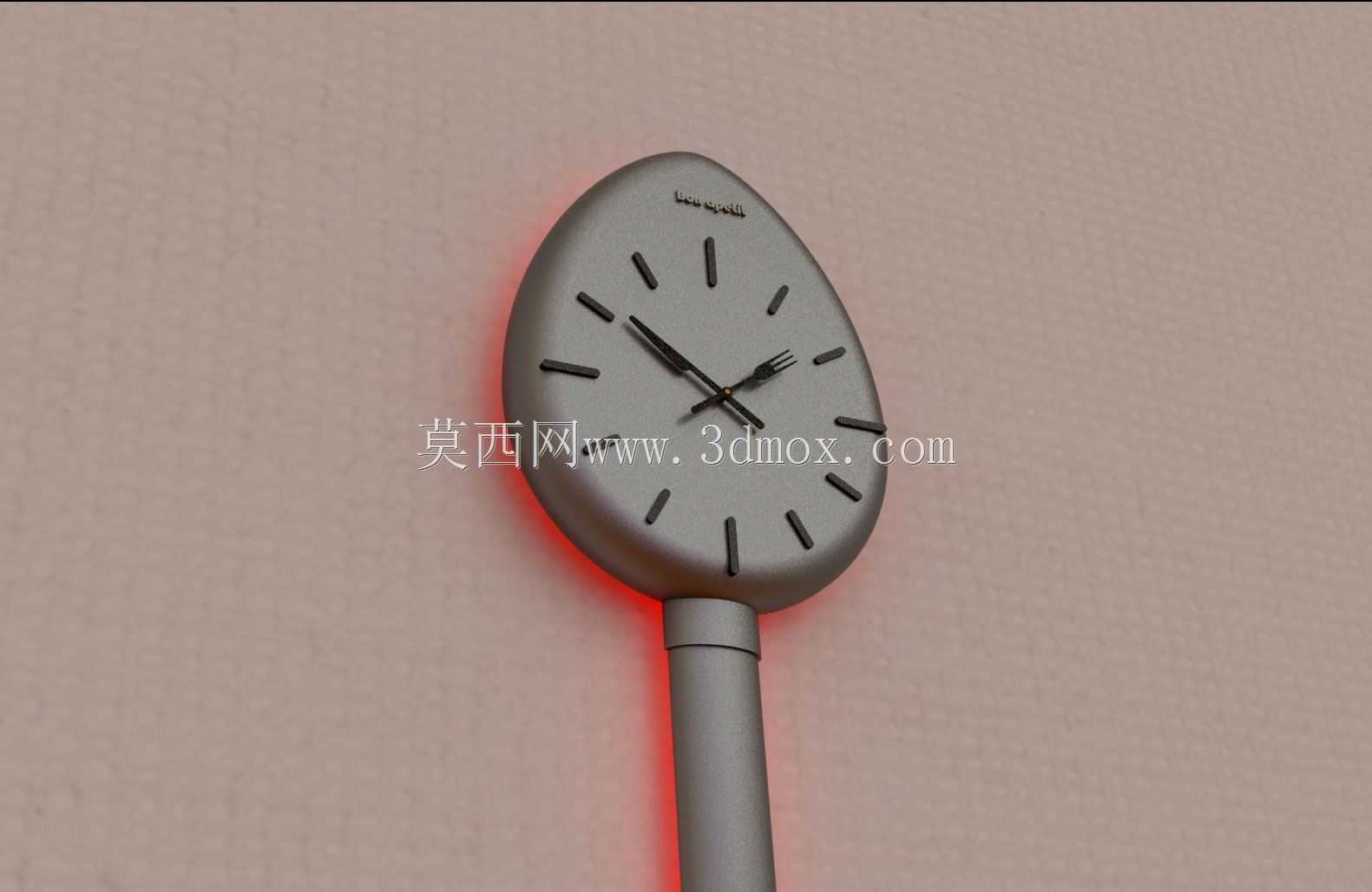 背面发光的厨房时钟