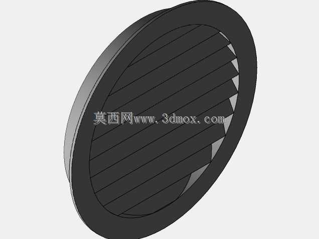 外部圆形通风格栅D=200mm,带网格