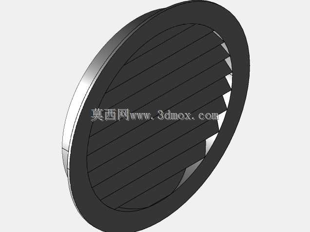 外部圆形通风格栅D=200mm,带网格