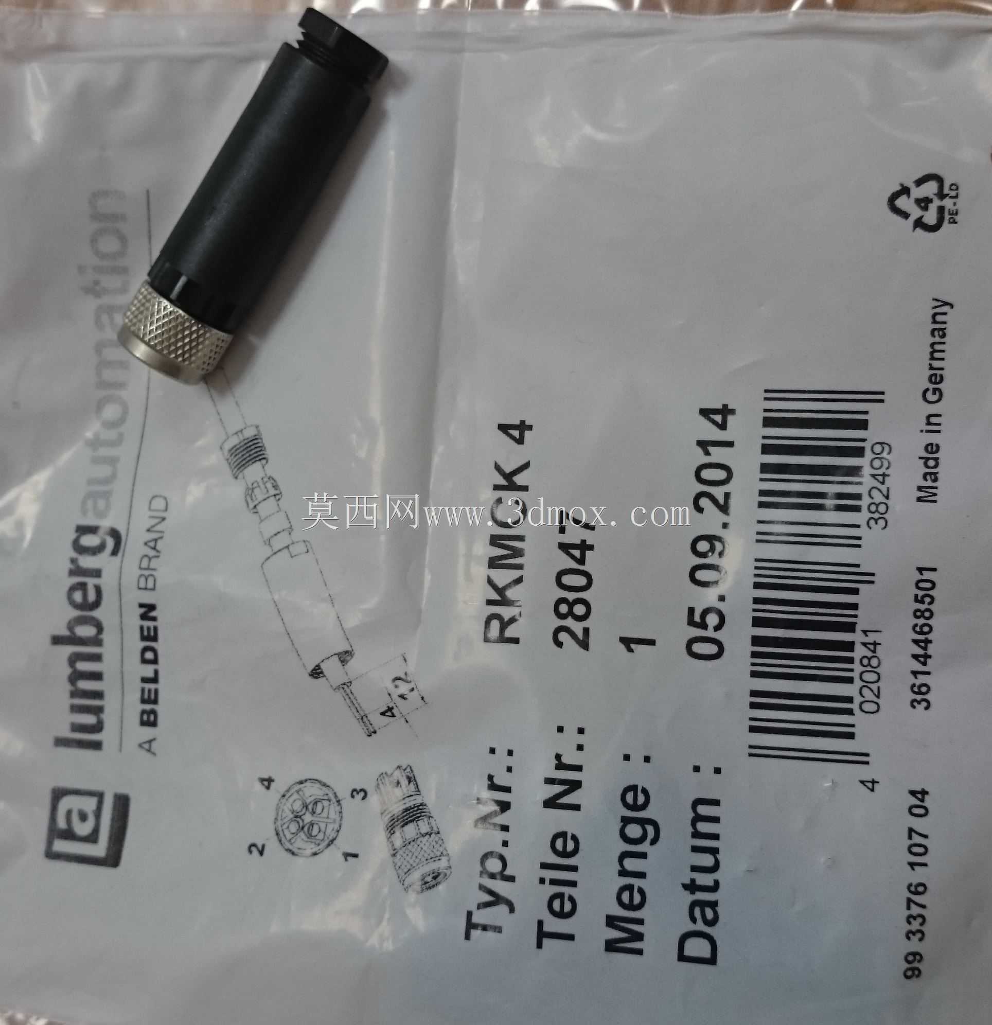 伦贝格自动化典型RKMCK 4 Teile-28047连接器