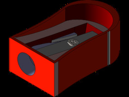 Solidworks中的卷笔刀