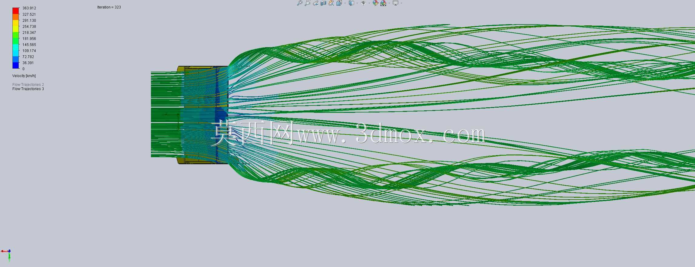 基于solidworks的F1尾翼CFD