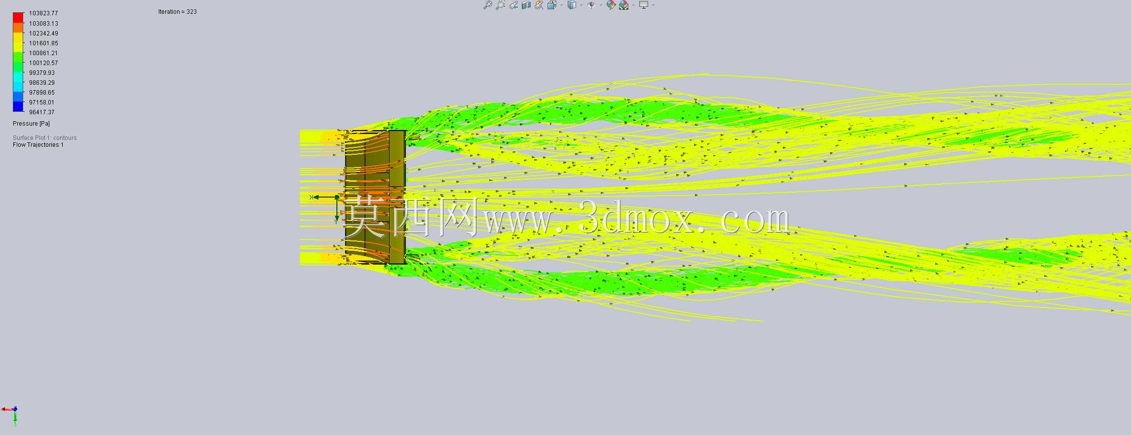 基于solidworks的F1尾翼CFD