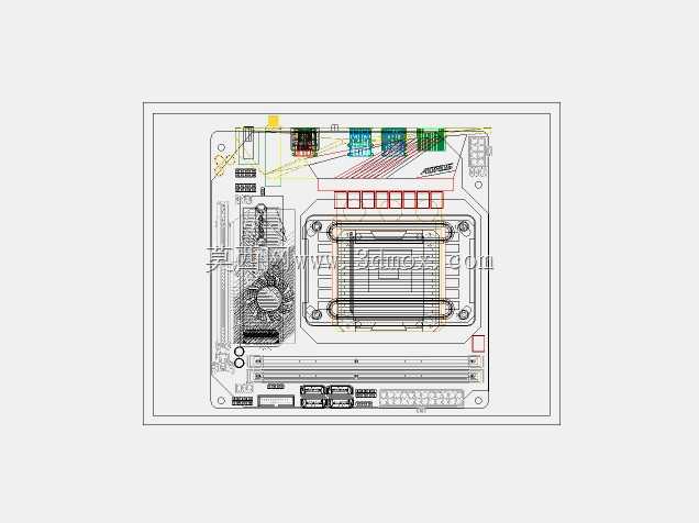 Aorus X570 i主板组件