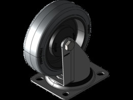 Kolo gibljivo 125mm-Serija PR-siva elasti?na guma