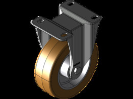 Stabilno kolo 125mm-Serija AU-aluminij+poliuretan-intenzivna uporaba
