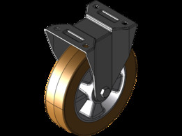 Stabilno kolo 200mm-Serija AU-aluminij+poliuretan-intenzivna uporaba