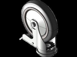 Kolo gibljivo z zavoro 125mm-Serija JEPE-za nakupovalne vozi?ke