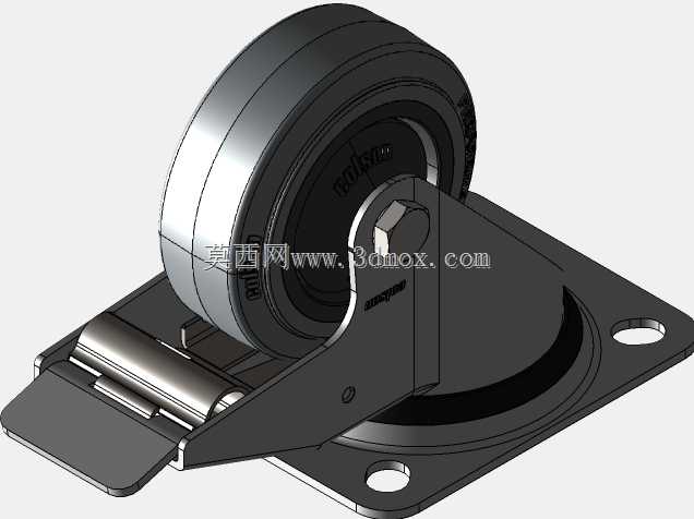 Kolo stabilno 80mm-Serija PF-siva elasti?na guma