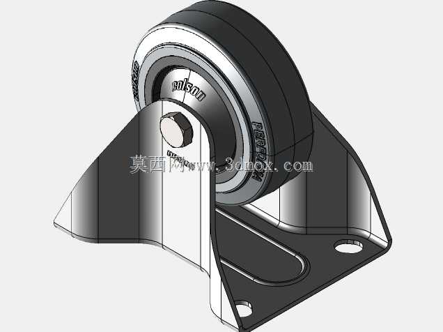 Kolo stabilno 80mm-Serija PF-siva elasti?na guma