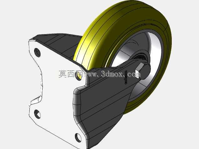 Stabilno kolo 125mm-Serija AU-aluminij+poliuretan