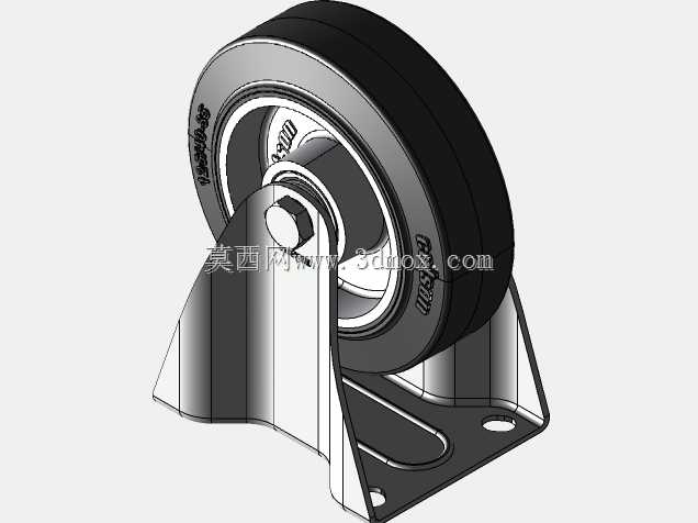 Stabilno kolo 125mm-Serija AB-aluminij+?rna elasti?na guma