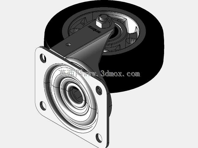 Gibljivo kolo brez zavore 160 MM-Serija AB-aluminij+?rna elasti?na guma