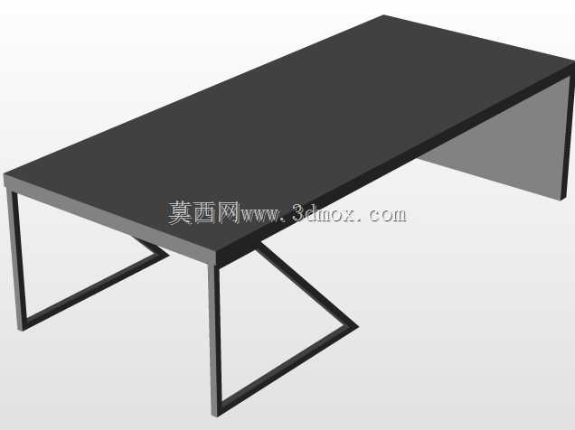 现代咖啡桌、方管和木腿