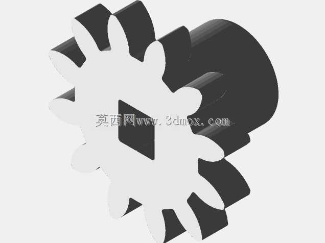 简单的8:1带手动曲柄的减速箱