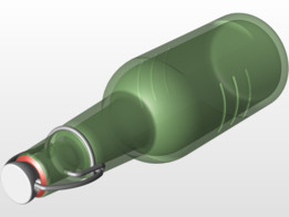 Botella con tap��n de resorte�Ƶ�