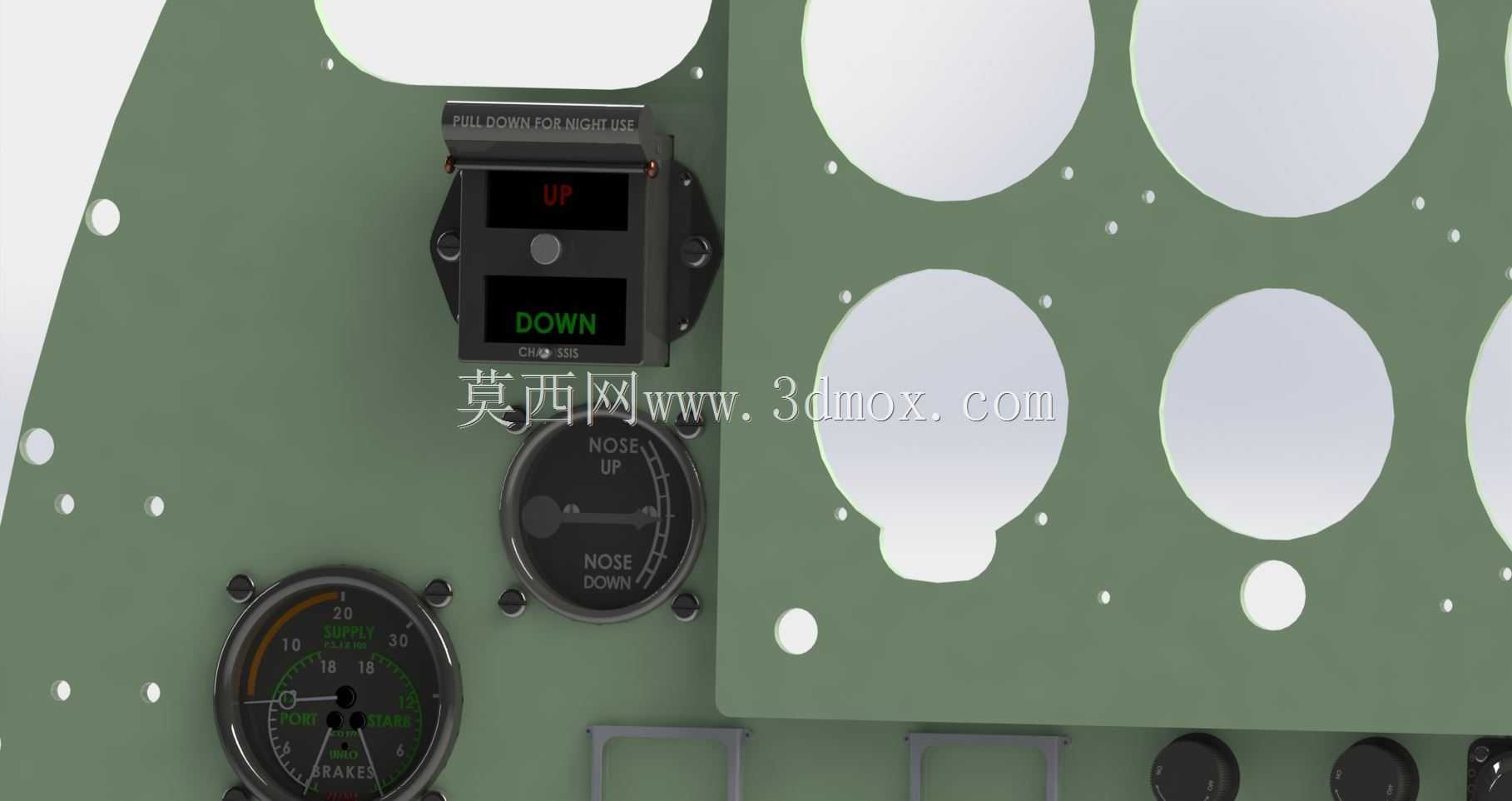 INST-14 Spitfire MK IX起落架指示器