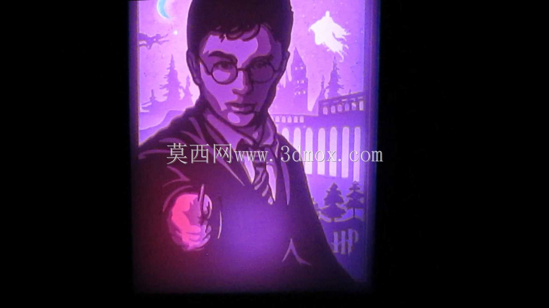 哈利波特灯箱模板
