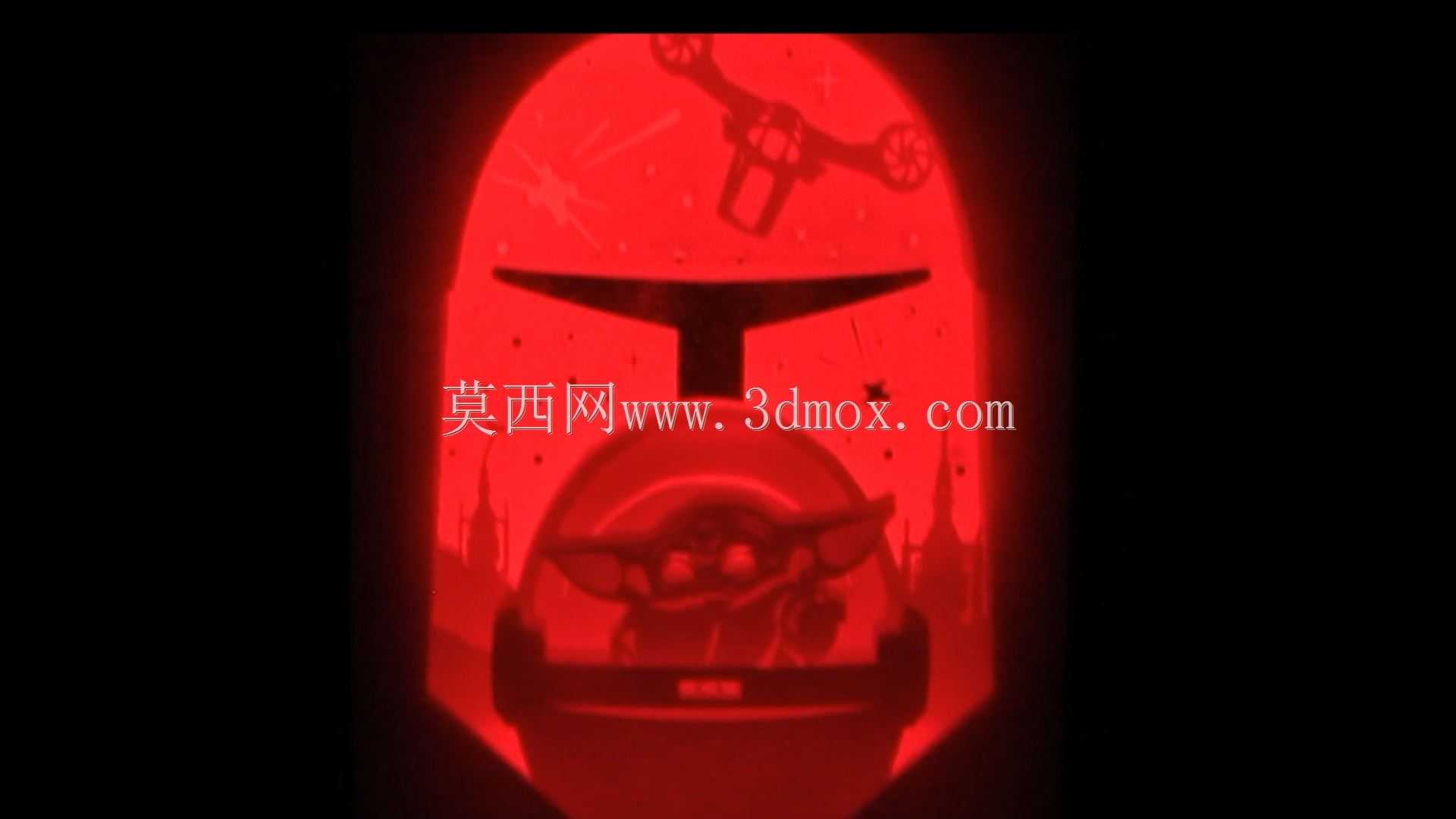 婴儿尤达灯箱灯婴儿尤达