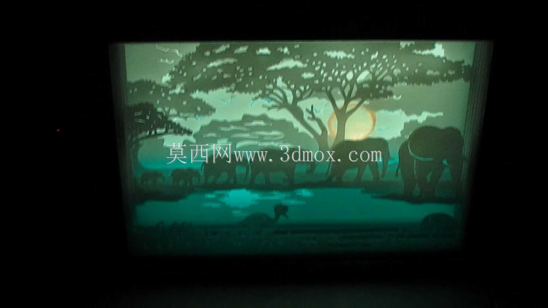 萨巴纳非洲灯箱