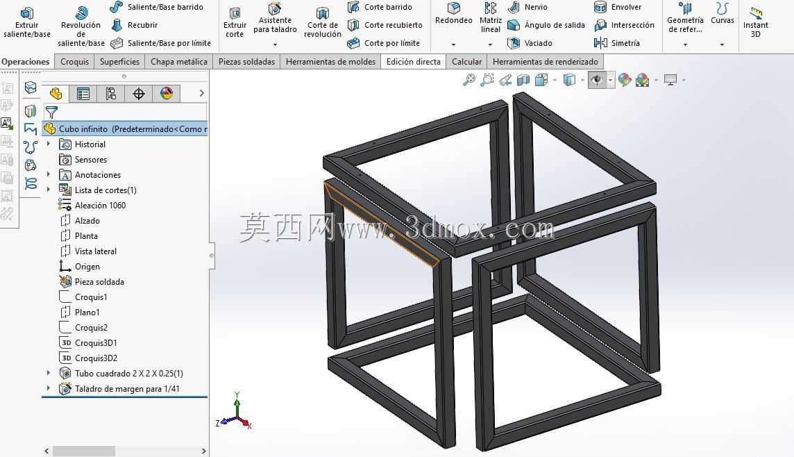Mesa cubo infinito