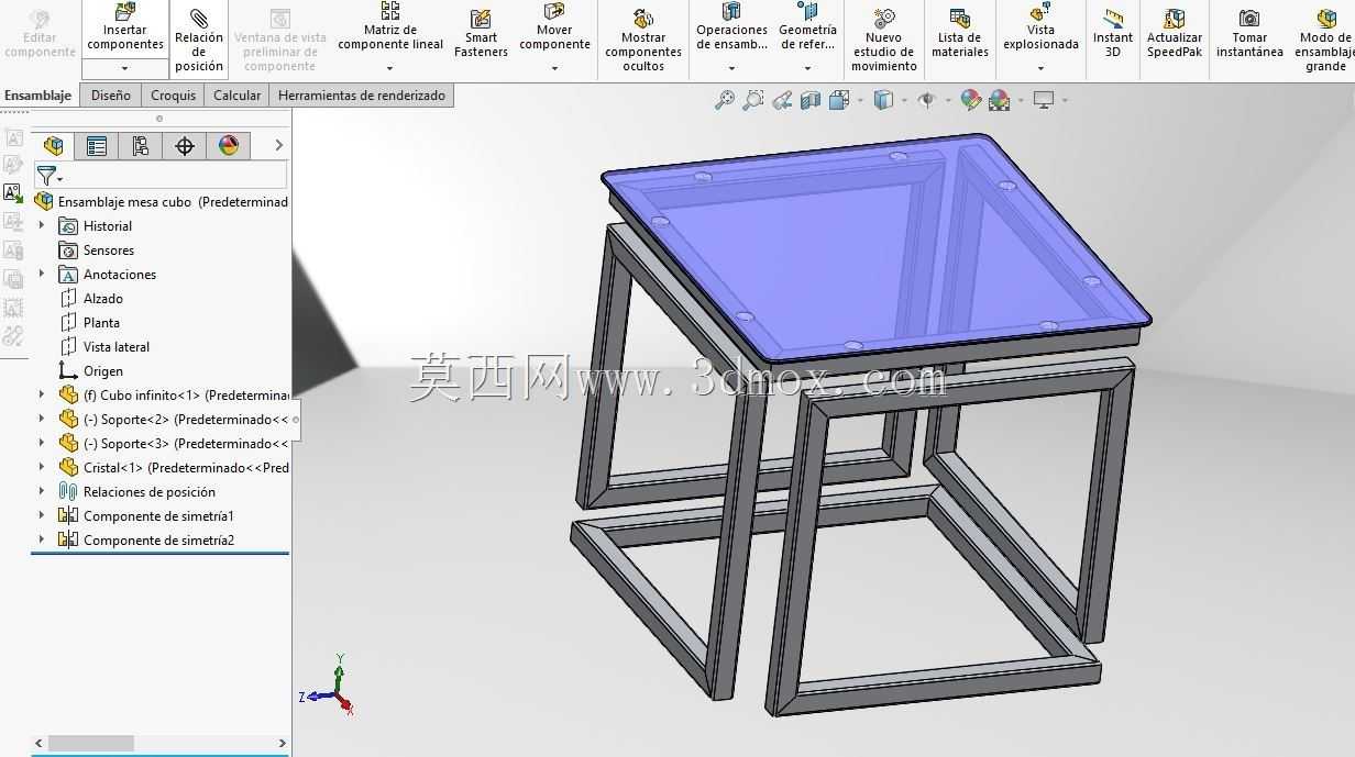 Mesa cubo infinito