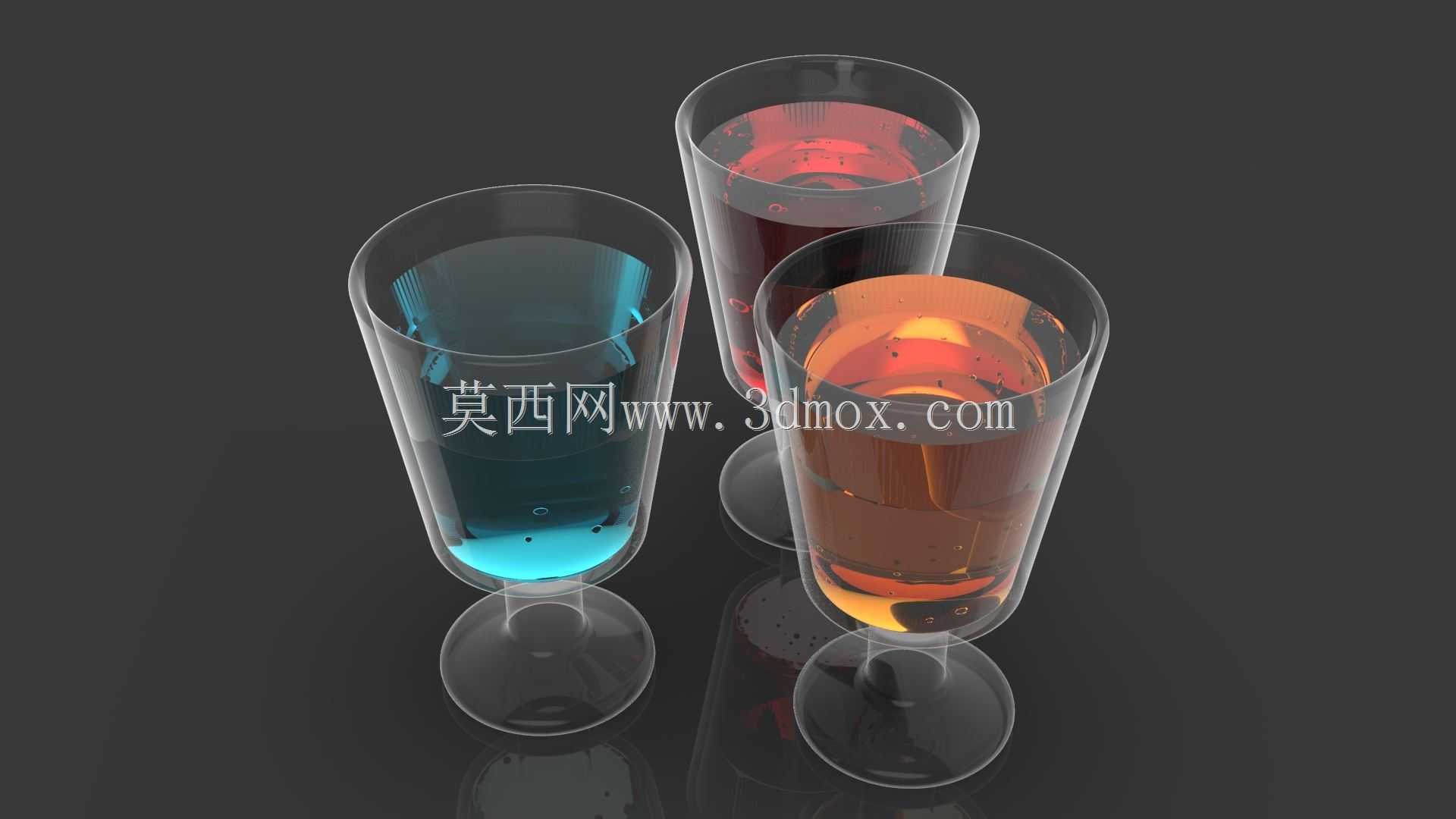 三杯三种液体