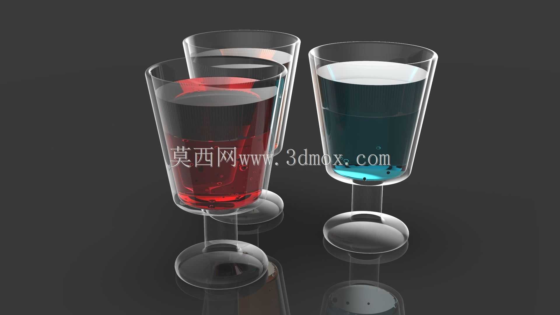 三杯三种液体