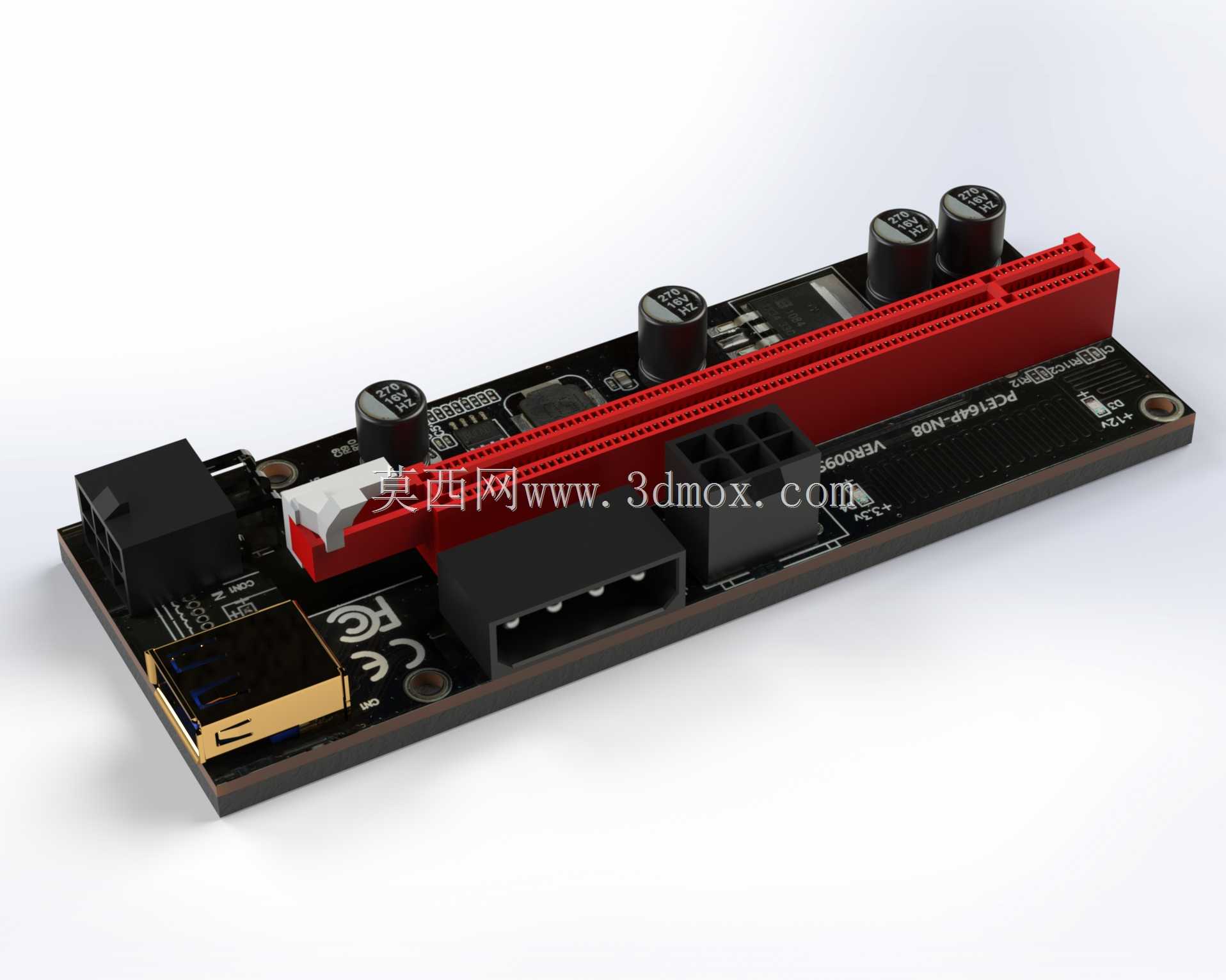 usb到pcie 16x提升板