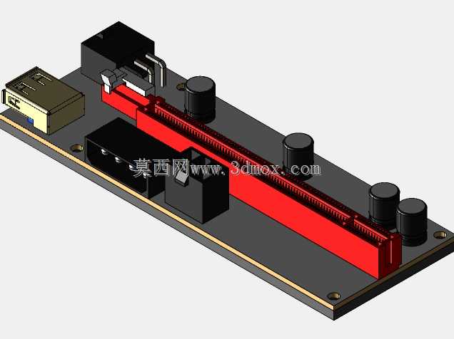 usb到pcie 16x提升板
