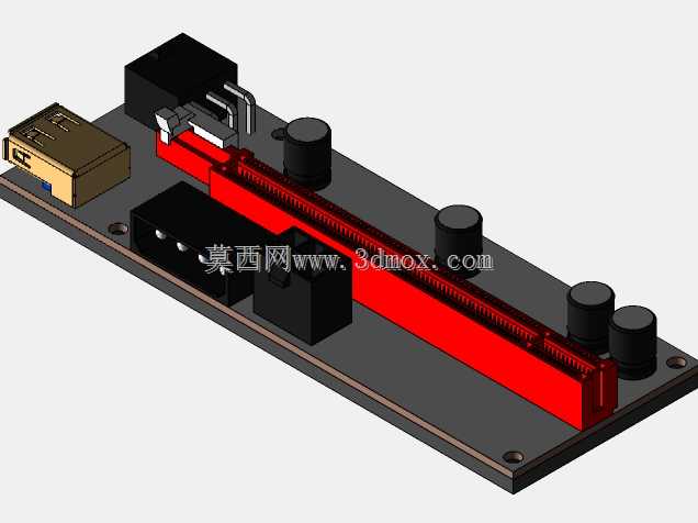 usb到pcie 16x提升板