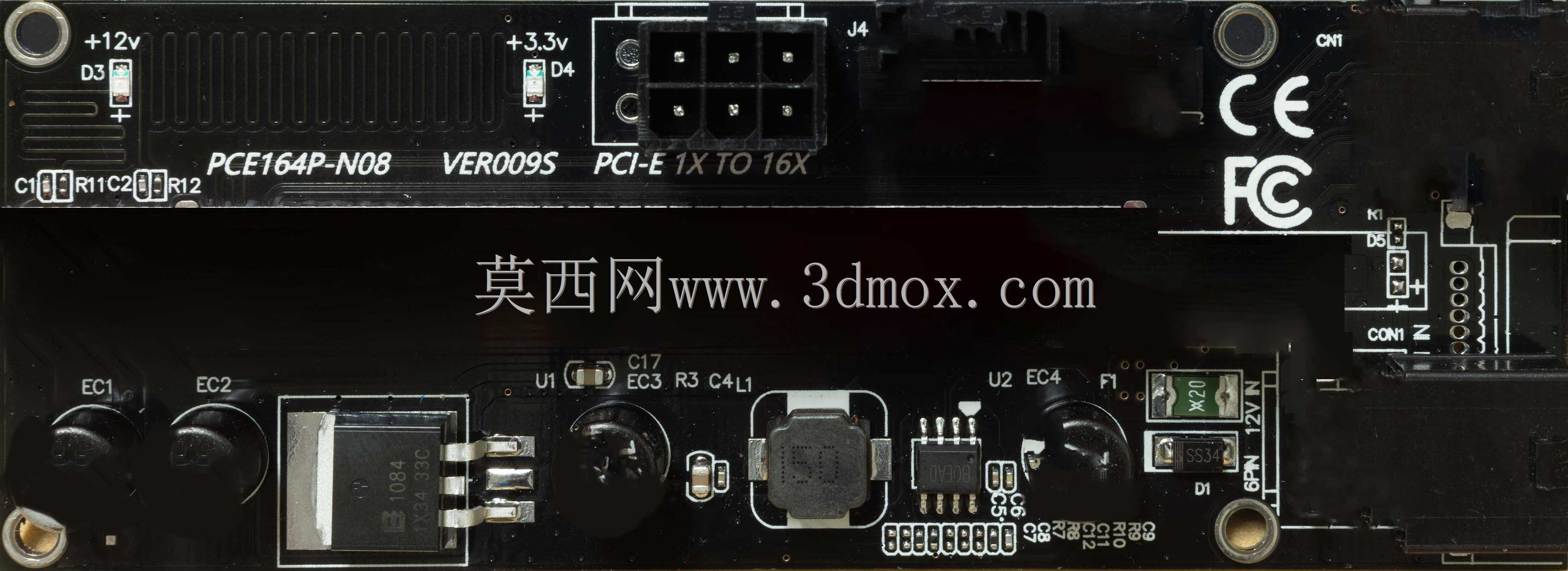 usb到pcie 16x提升板