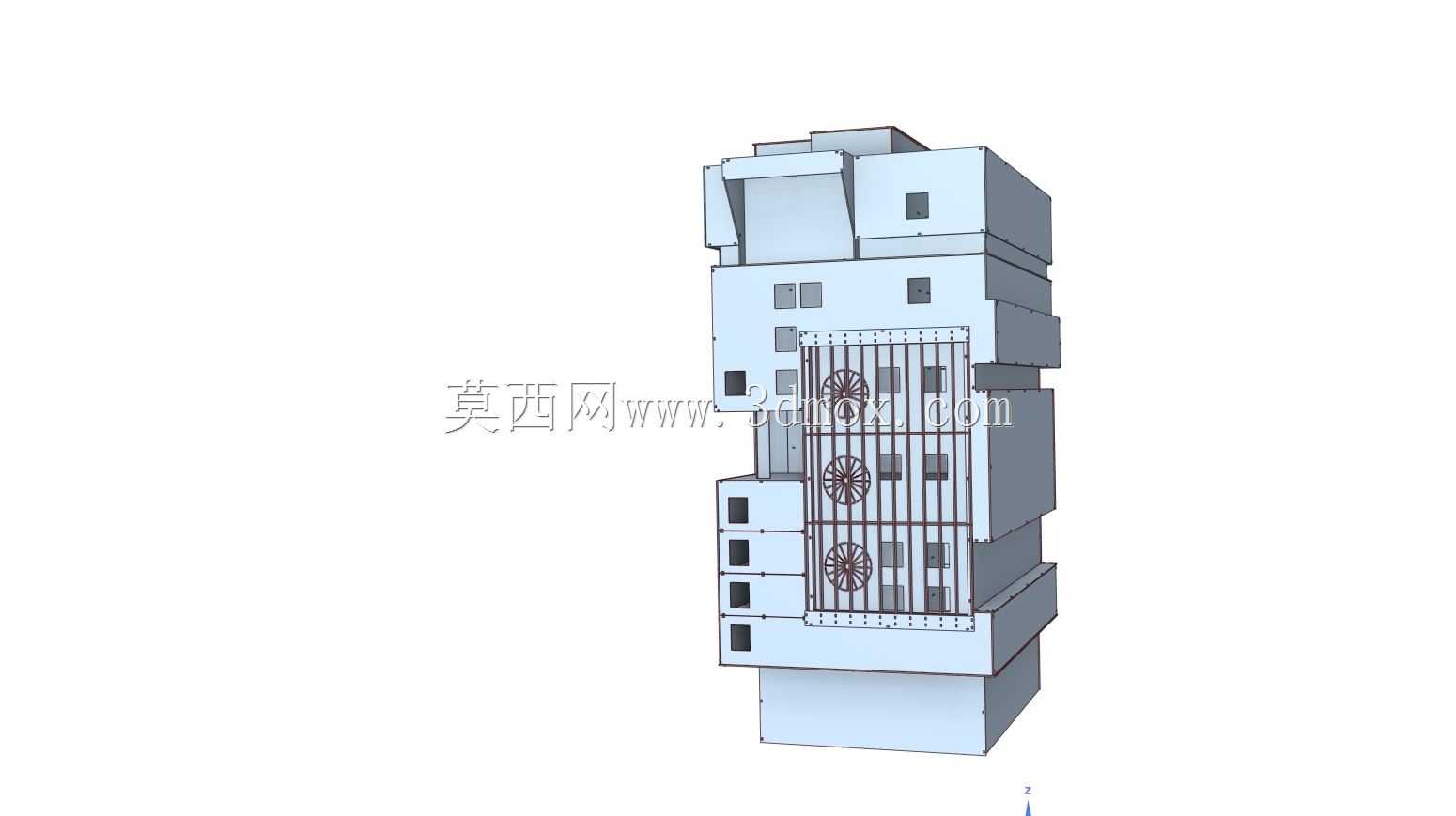 赛博朋克大厦1/87 HO铁路