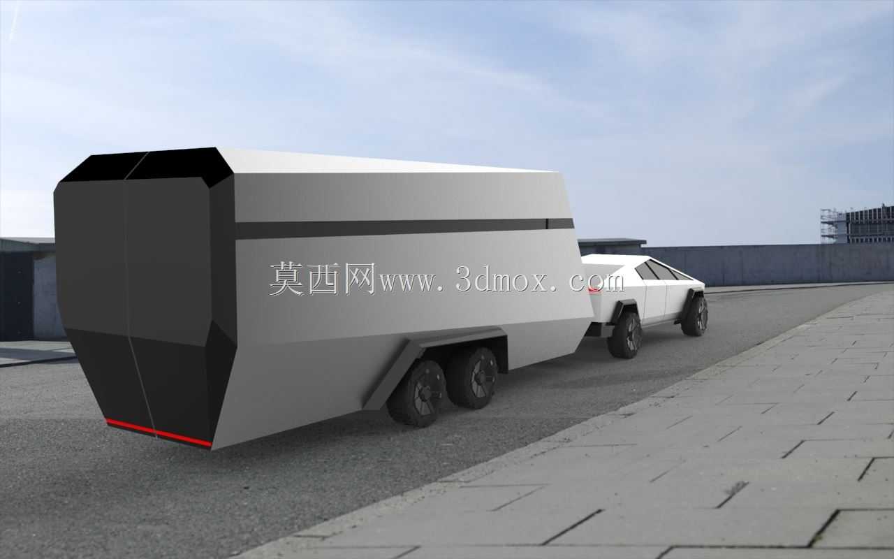 特斯拉赛博卡车露营