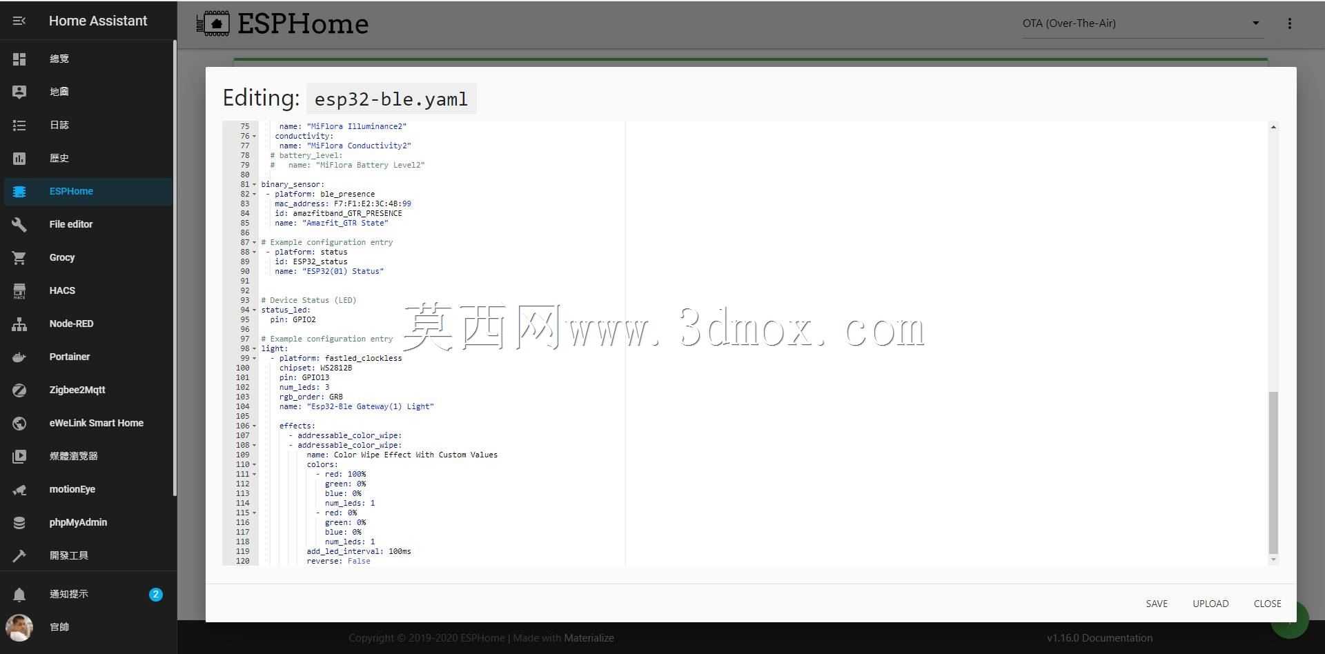 ESP32 BLE2WIFI智能網關(网关)
