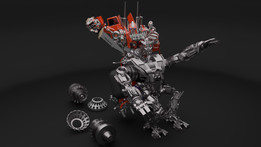 Optimus prime VS Blackout Blender 2.69