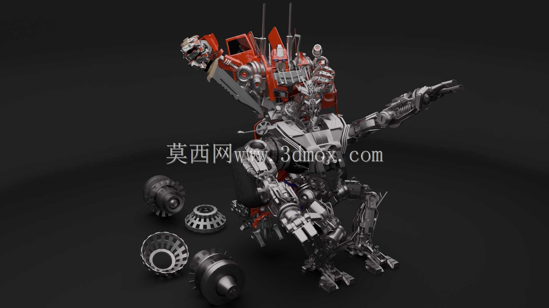 Optimus prime VS Blackout Blender 2.69