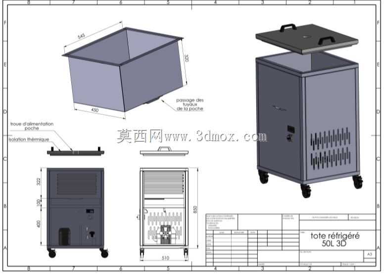 Cariot pour caisson r��frig��r��pharmaceutiqueս��