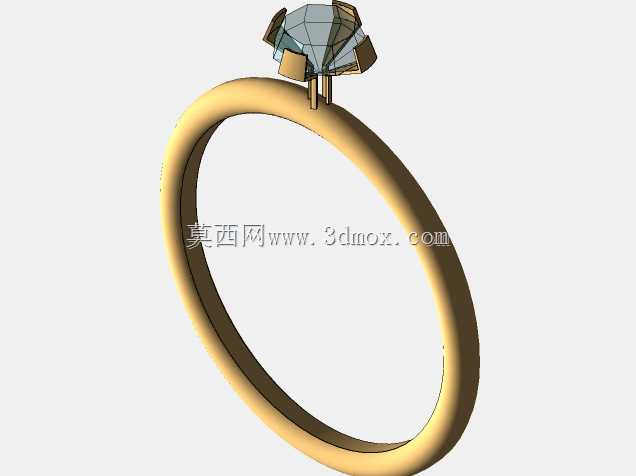 钻石/石英金戒指