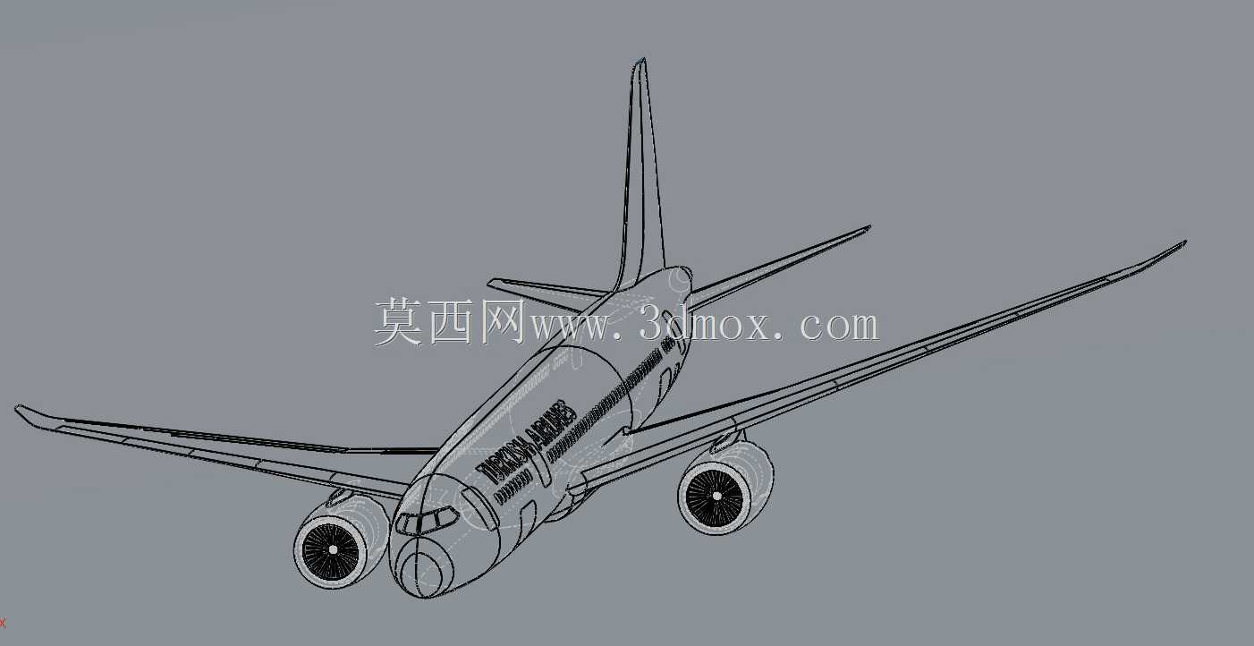 土耳其航空公司波音787-800型号1/50比例