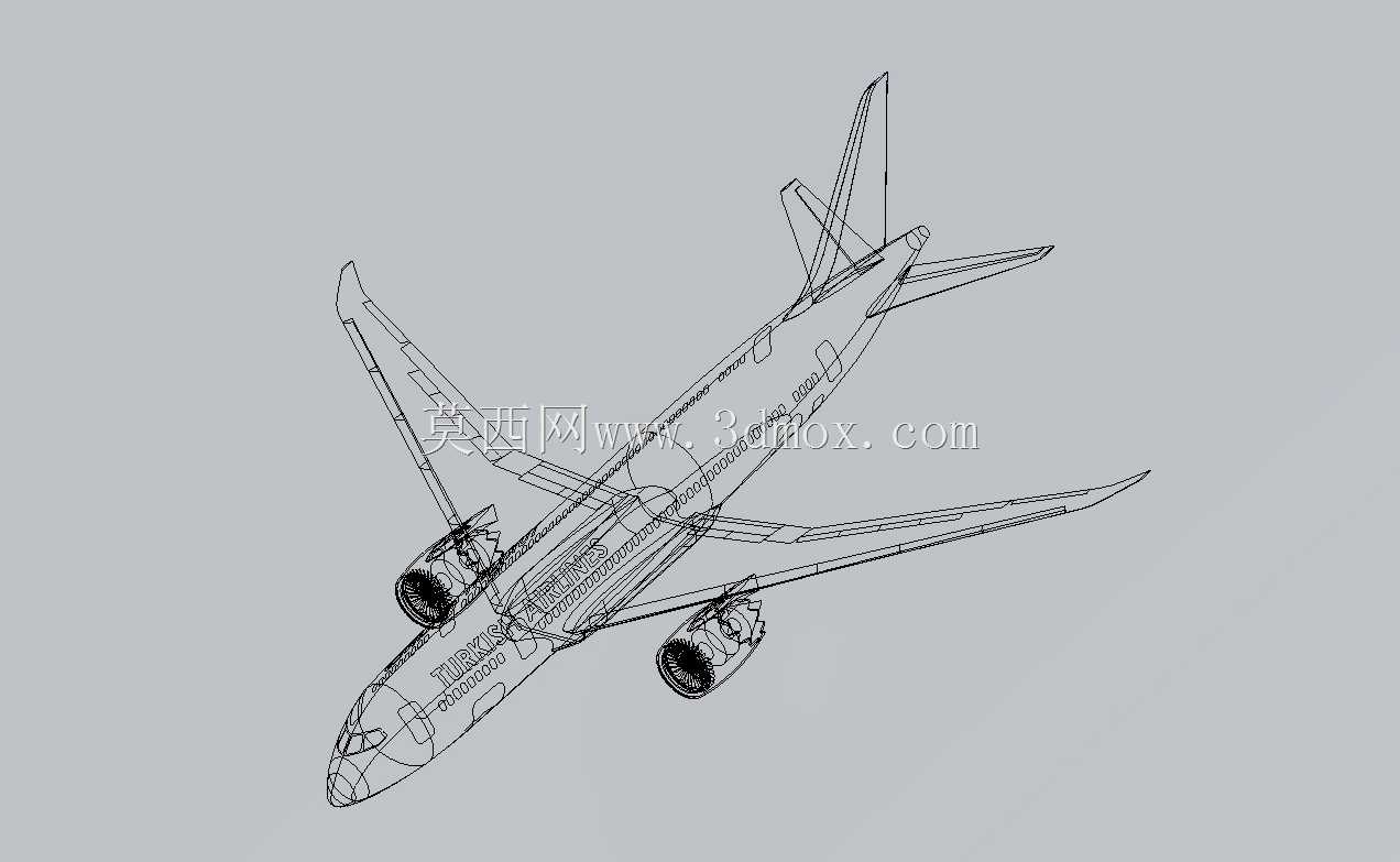 土耳其航空公司波音787-800型号1/50比例