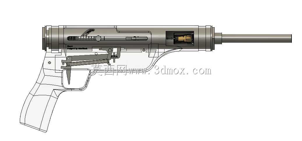Sten-h SMG 3D可打印火器(stenh)