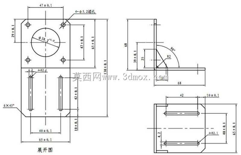 45x45西格玛剖面图