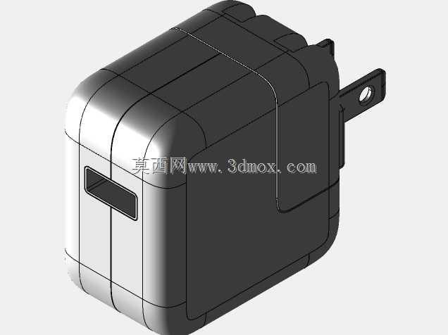 带可拆卸美国插头的USB充电器