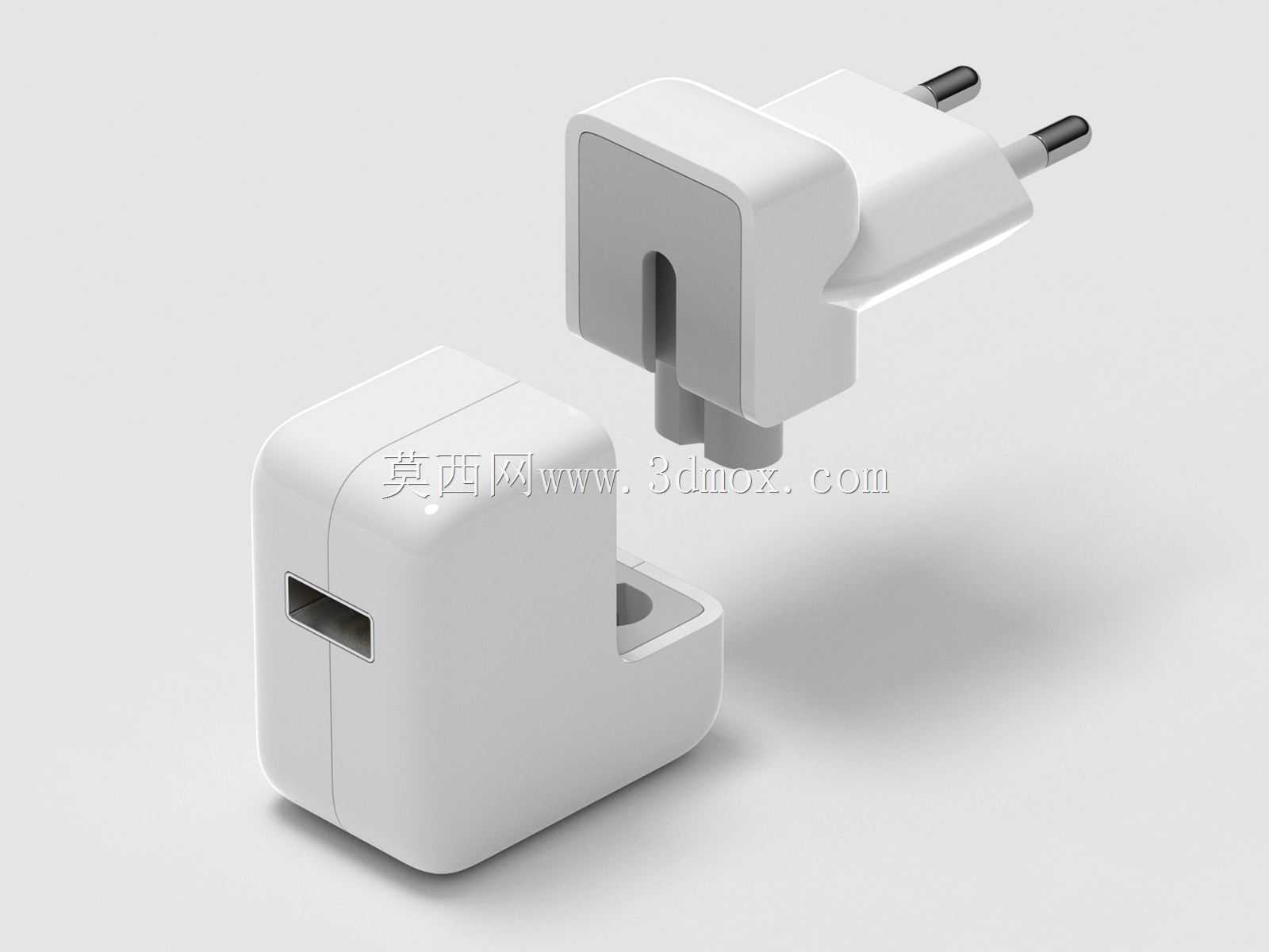 带可拆卸EU插头的Apple 12W USB充电器
