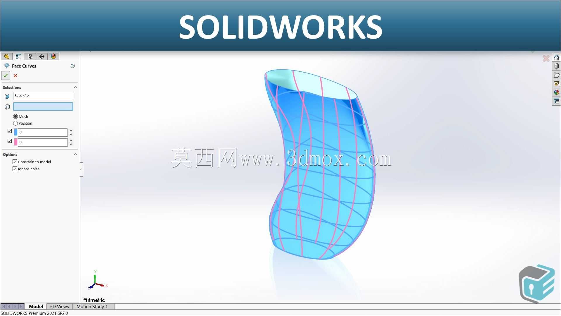 SOLIDWORKS-面曲线