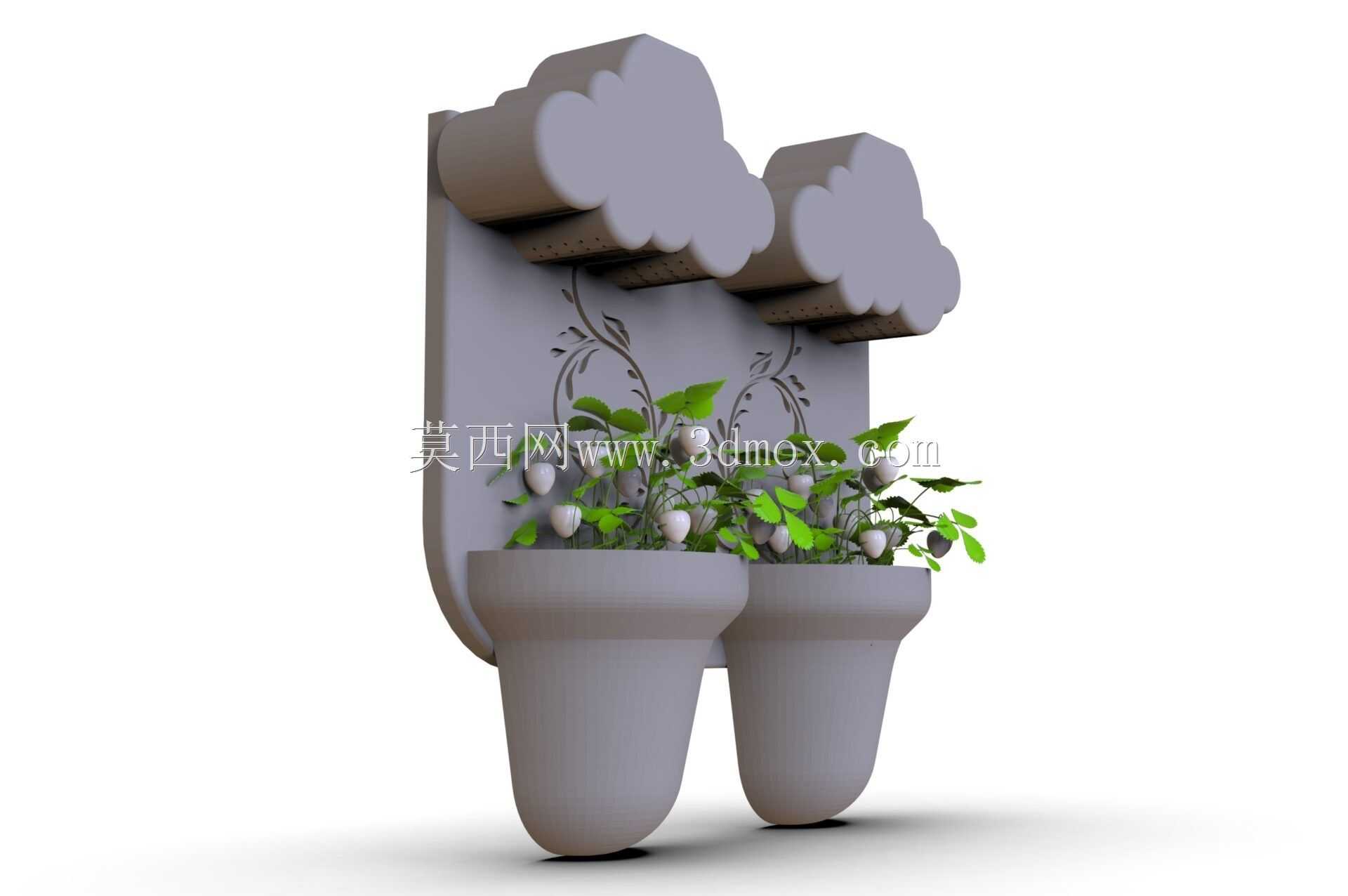 云朵花盆(可打印)