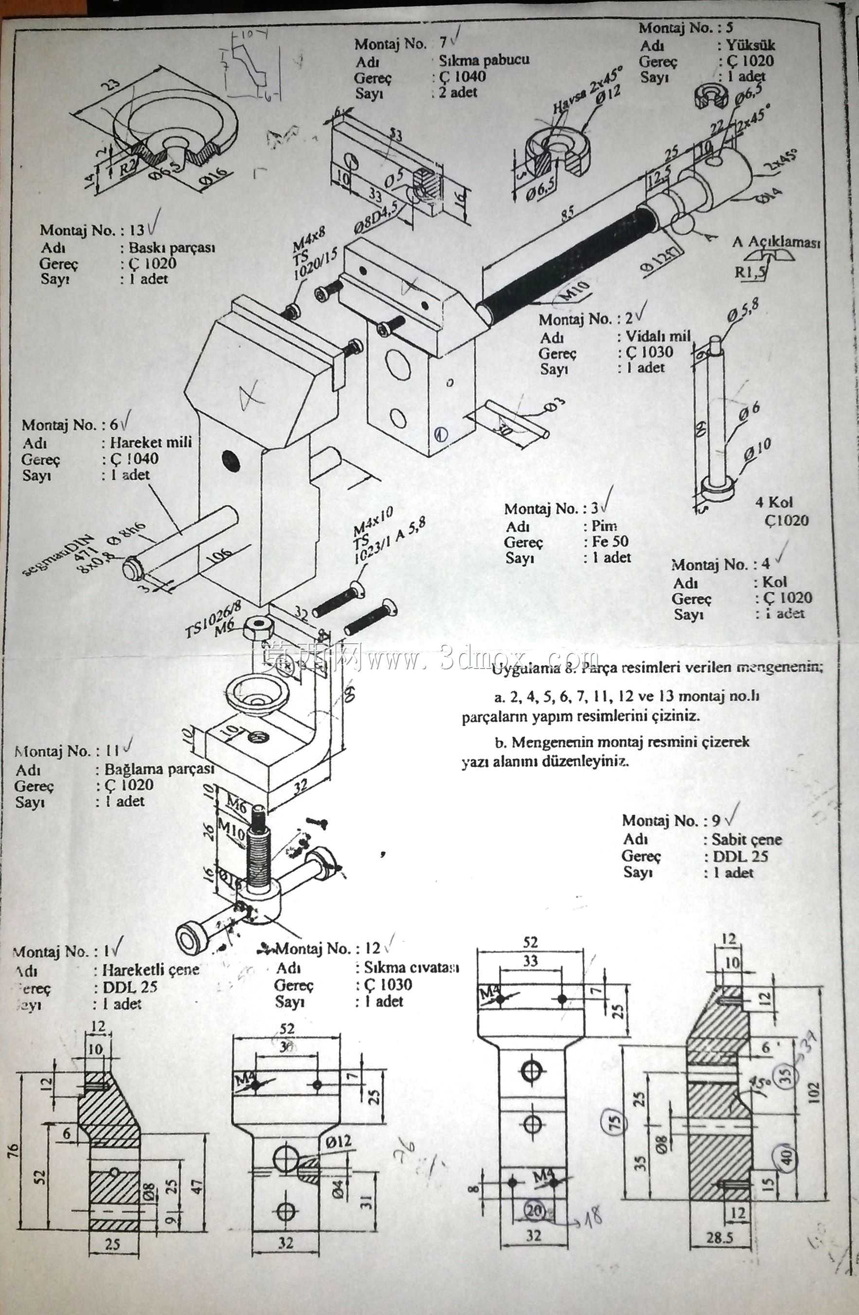 autocad?rnek cizimler 2